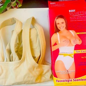 New Body SILUETTE “ Body Shaper “ size - L - M 
Color Black - Nude- White.